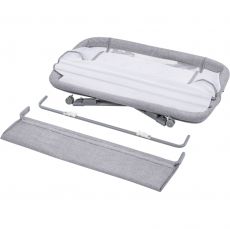 Приставне ліжечко Lionelo Luna Grey Concrete